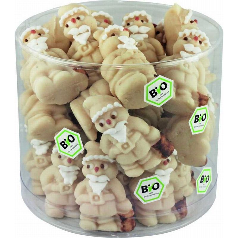 Funsch Marzipan BIO St. Claus in Klarsichtdose - Produktbild
