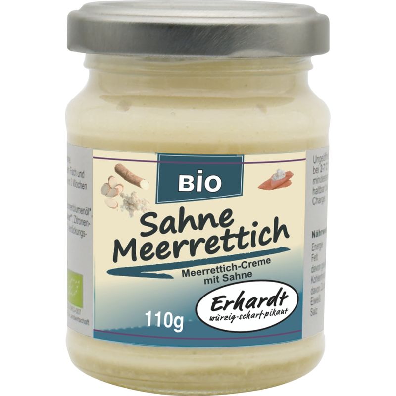 Erhardt würzig • scharf • pikant Sahne Meerrettich Bio Erhardt - Produktbild