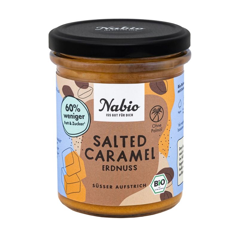 Nabio Nabio Süßer Aufstrich Salted Caramel Erdnuss - Produktbild