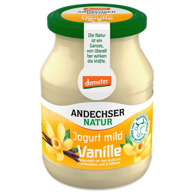 Andechser Natur AN demeter Jogurt mild Vanille 3,8% - Produktbild