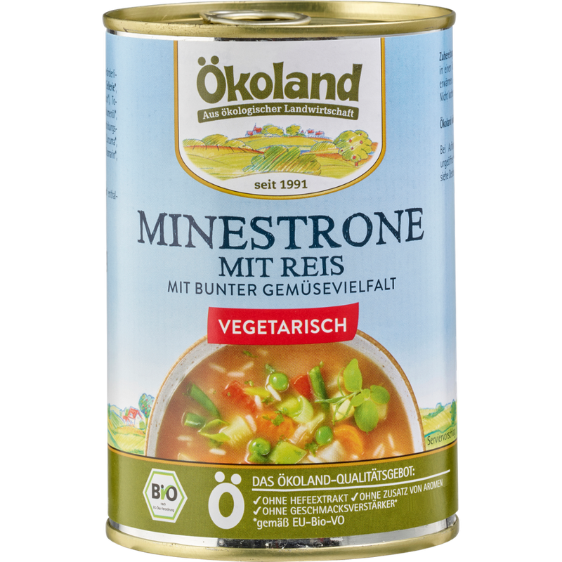 ÖKOLAND Minestrone mit Reis - Produktbild
