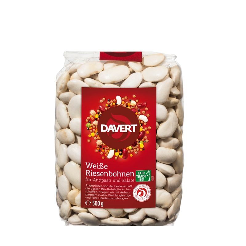 Davert Weiße Riesenbohnen 500g - Produktbild