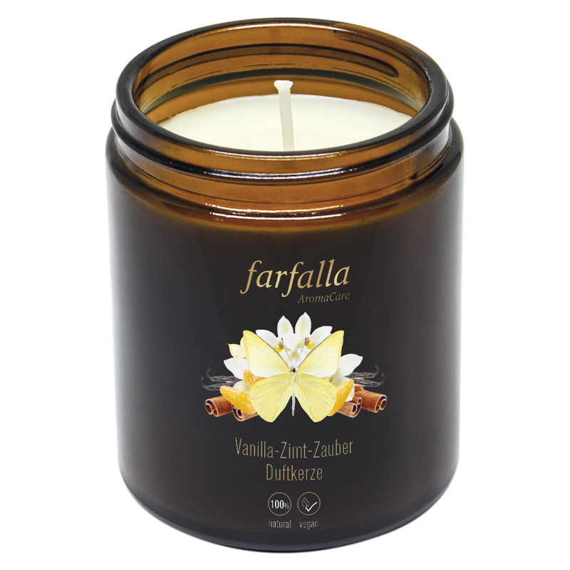 farfalla Aroma-Duftkerze Vanilla-Zimt-Zauber - Produktbild
