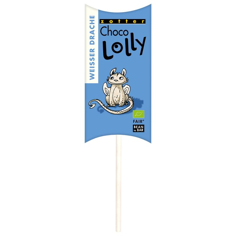 Zotter Schokolade Choco Lolly - Weißer Drache - Produktbild