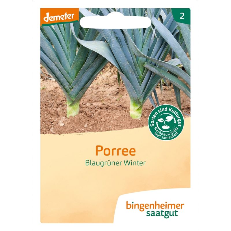 Bingenheimer Saatgut Blaugrüner Winter - Porree (Saatgut) - Produktbild