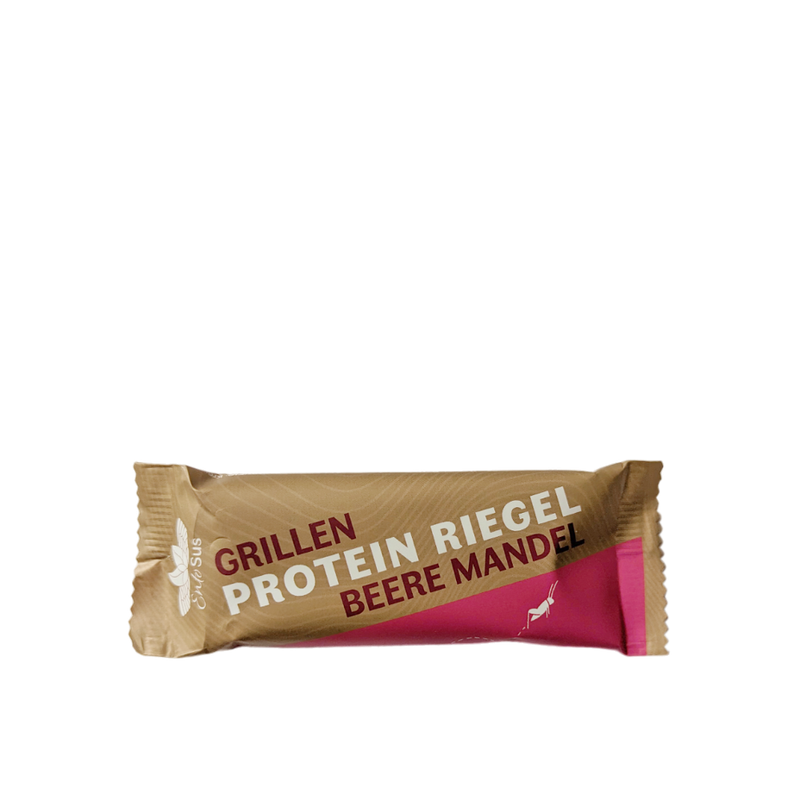 EntoSus Grillen Protein Riegel Beere Mandel - Produktbild