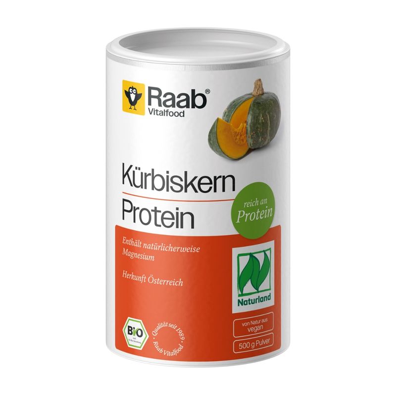 Raab Vitalfood Bio Kürbiskern Protein Pulver Naturland - Produktbild