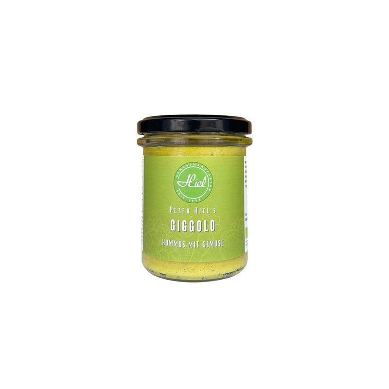 Hiel - Vegetarische Feinkost Giggolo - Hummus mit Gemüse - Produktbild