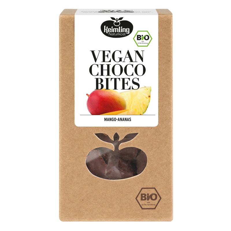 Keimling Naturkost Vegan Choco Bites Mango-Ananas, bio - Produktbild