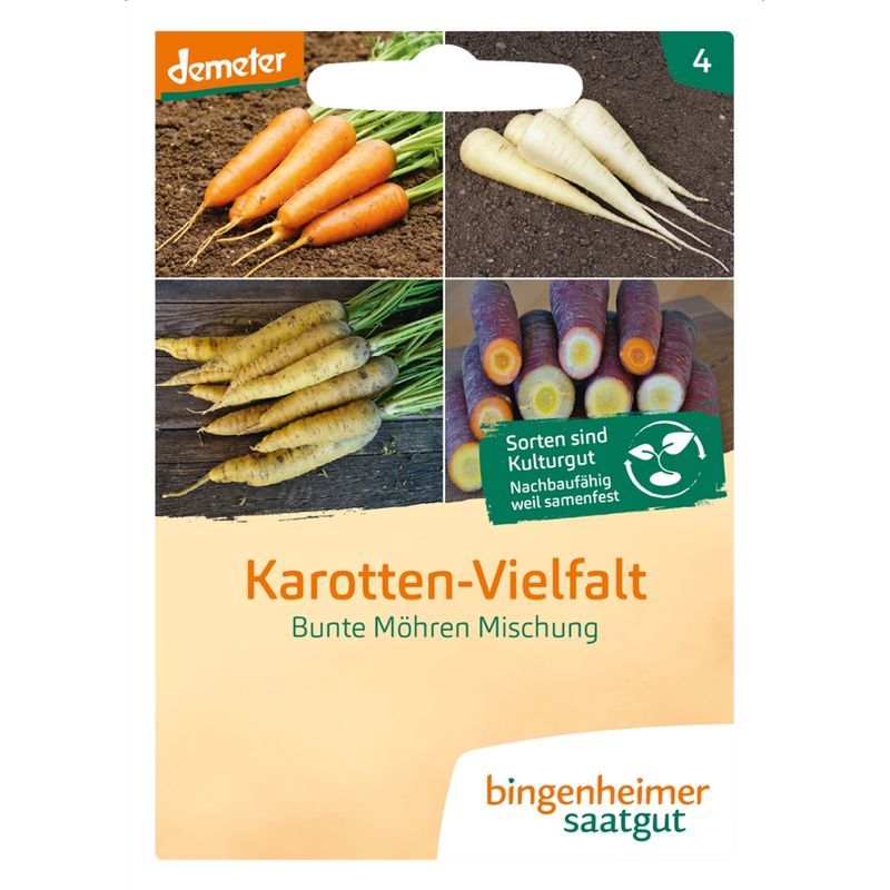 Bingenheimer Saatgut Karotten-Vielfalt - Möhrenmischung (Saatgut) - Produktbild