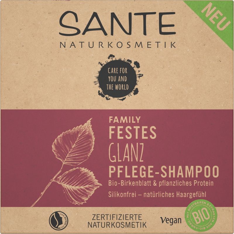 Sante Festes Glanz Pflege-Shampoo Bio-Birkenblatt - Produktbild