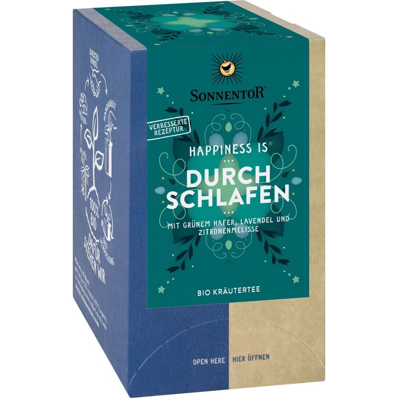 Sonnentor Durchschlafen Tee Happiness is®, Doppelkammerbeutel - Produktbild