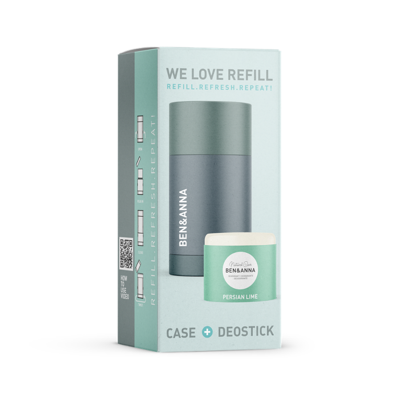 Ben&Anna Natural Care BEN&ANNA Case & Deostick Refill Starterset Persian Lime - Produktbild