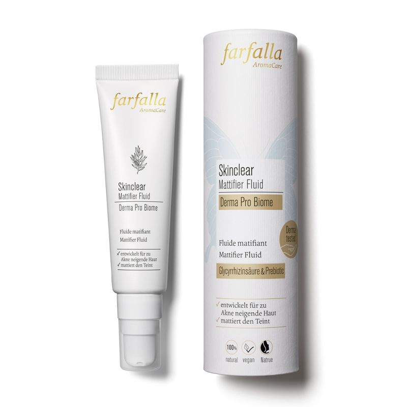 farfalla Skinclear Mattifier Fluid, Derma Pro Biome, 30ml - Produktbild