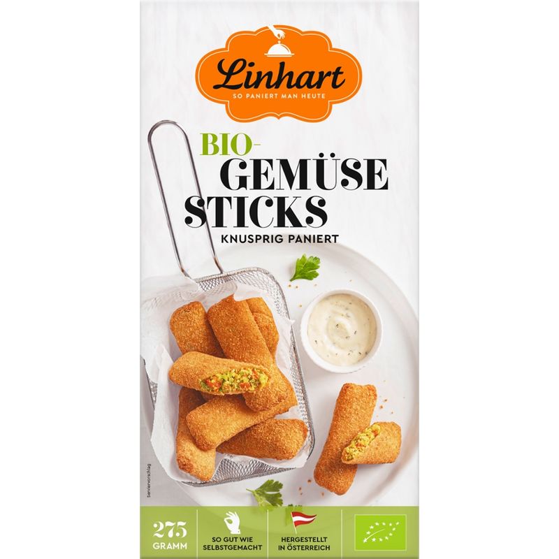 Linhart Linhart Bio Gemüse Sticks, knusprig paniert - Produktbild