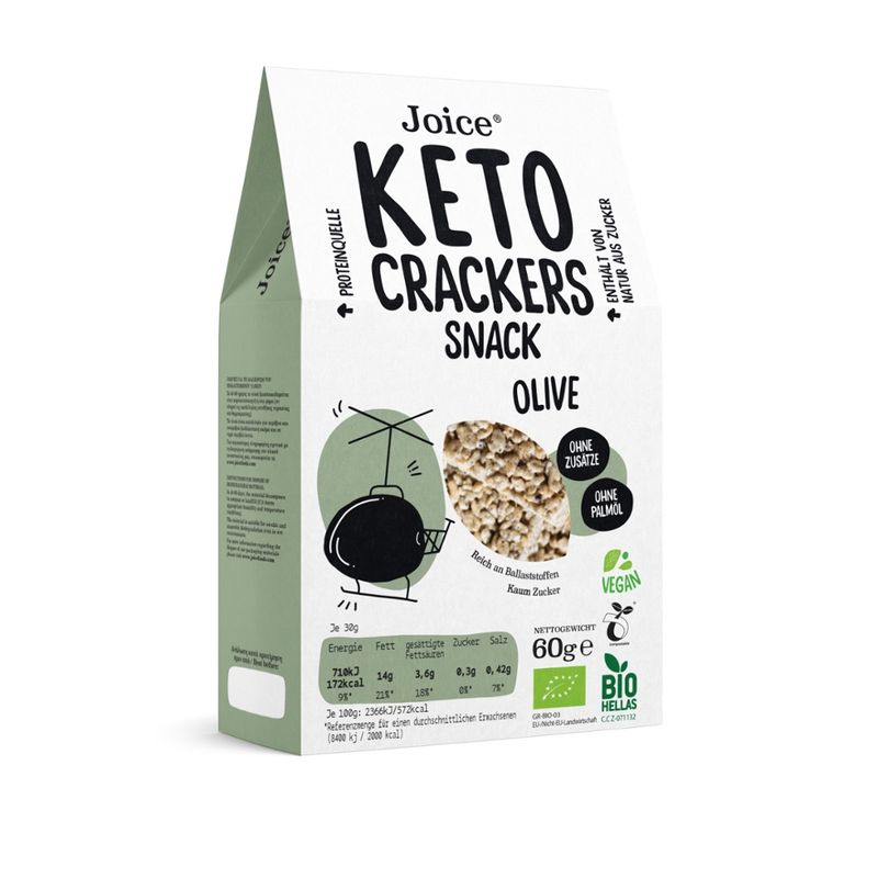 JFOODS SA KETO Cracker - Olive - Produktbild