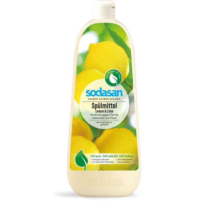 sodasan Dish Liquid Lemon & Lime 1l - Produktbild