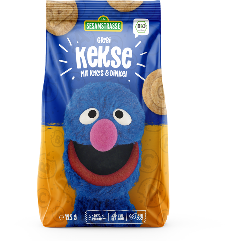 SESAMSTRASSE SESAMSTRASSE Grobi Bio Kekse mit Kokos & Dinkel - Produktbild