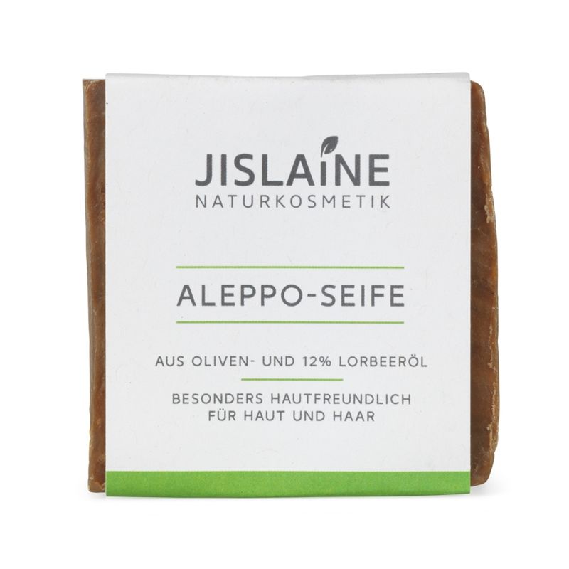 Jislaine Naturkosmetik Aleppo-Seife Block, 200g - Produktbild