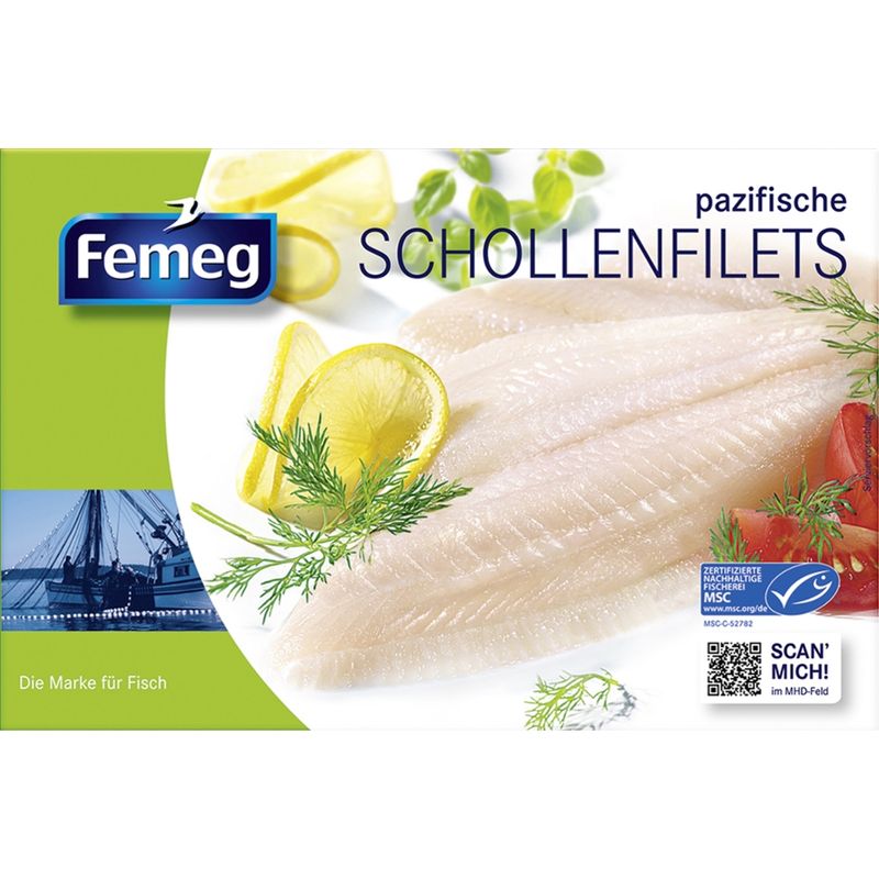 Femeg FEM MSC pazifische Scholle natur grün 250g - Produktbild