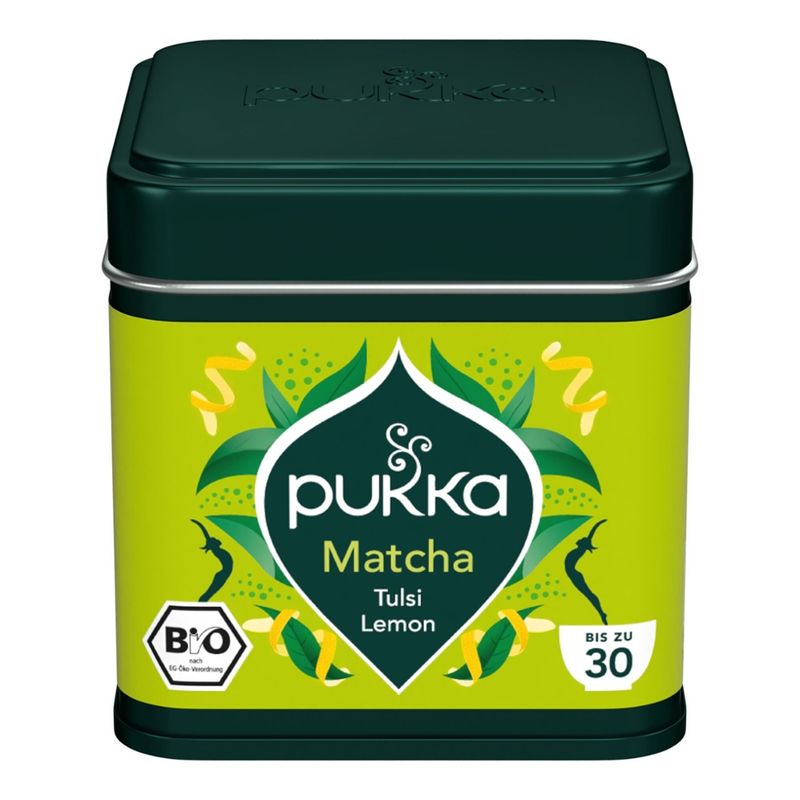 Pukka Pukka Bio Matcha Pulver Tulsi Lemon - Produktbild