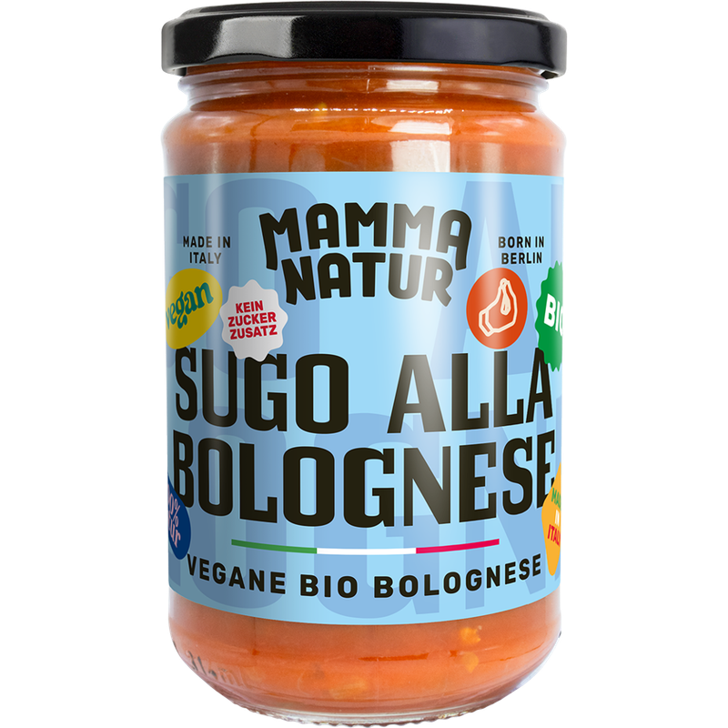 MAMMA NATUR Sugo alla bolognese Bio  - Vegane Bio Bolognese - Produktbild