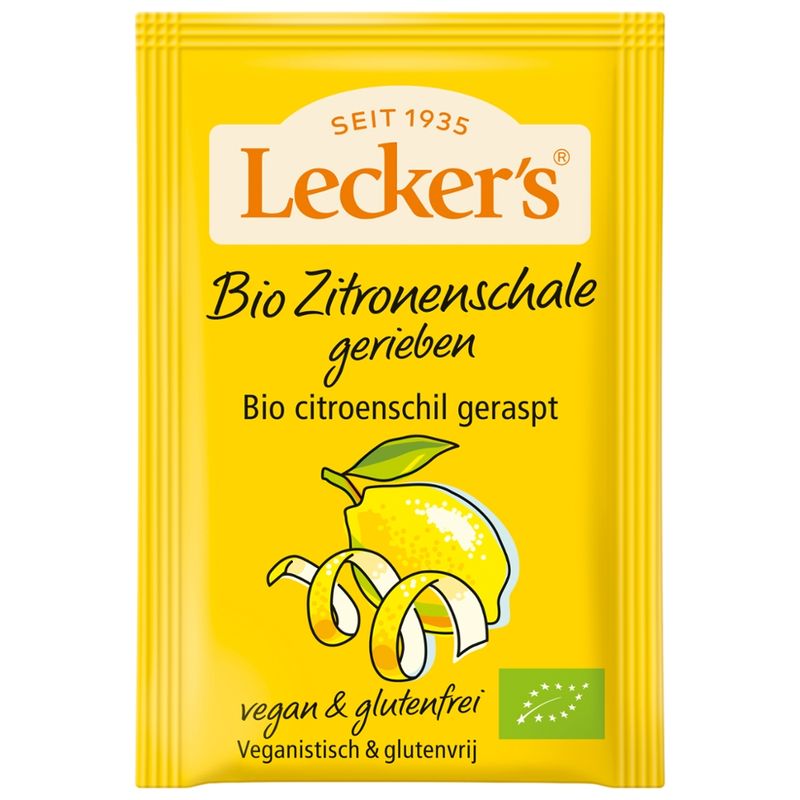 Lecker´s Bio Zitronenschale gerieben und getrocknet - Produktbild