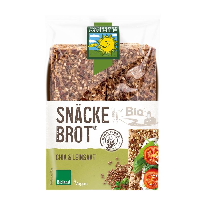 Bohlsener Mühle Snäckebrot Chia & Leinsaat - Produktbild