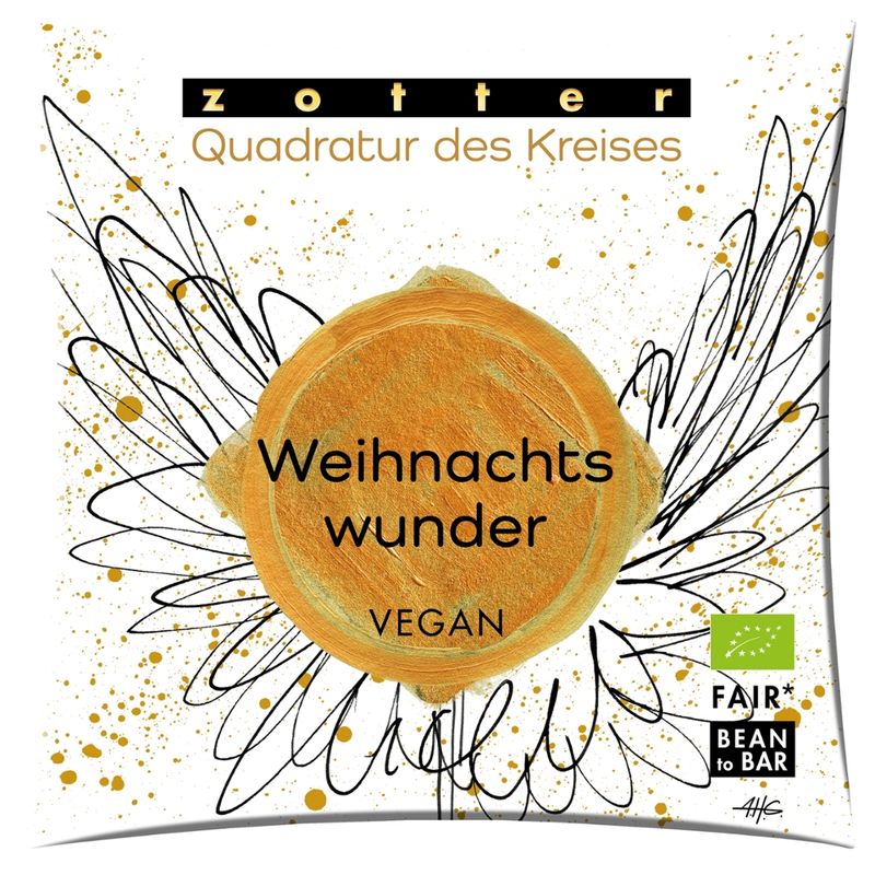 Zotter Schokolade Quadratur des Kreises - "Weihnachtswunder" - Produktbild