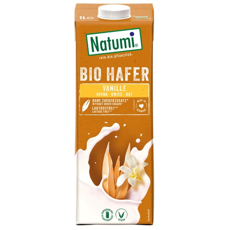 Natumi Getränk auf fermentiertem Hafer mit Vanille, UHT - Produktbild