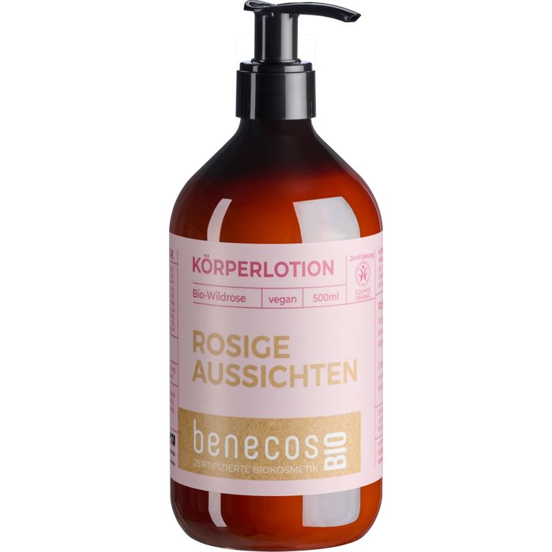 benecos benecosBIO Körperlotion BIO-Wildrose - ROSIGE AUSSICHTEN - Produktbild