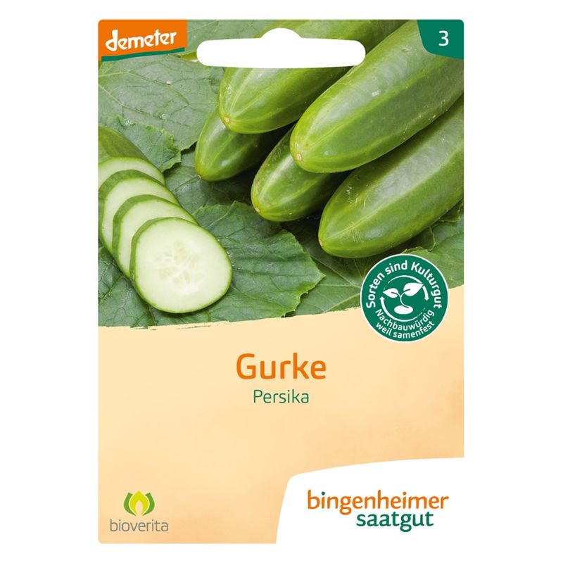 Bingenheimer Saatgut Persika - Freilandgurke (Saatgut) - Produktbild