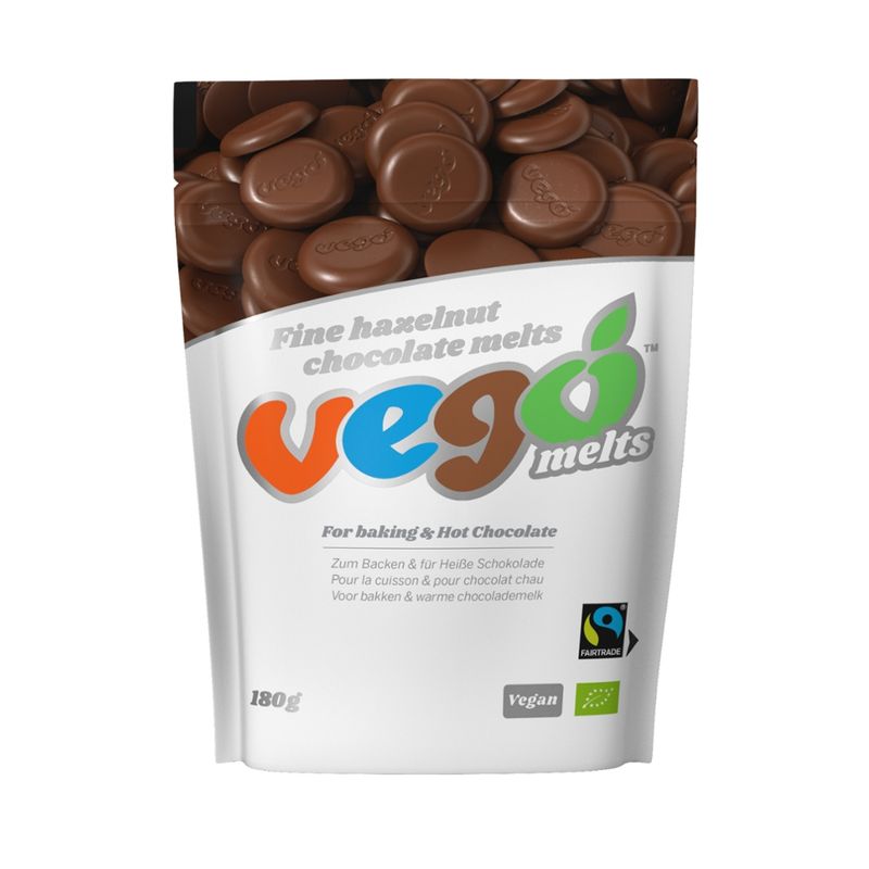VEGO Vego Fine Hazelnut Chocolate Melts, 180 g - Produktbild