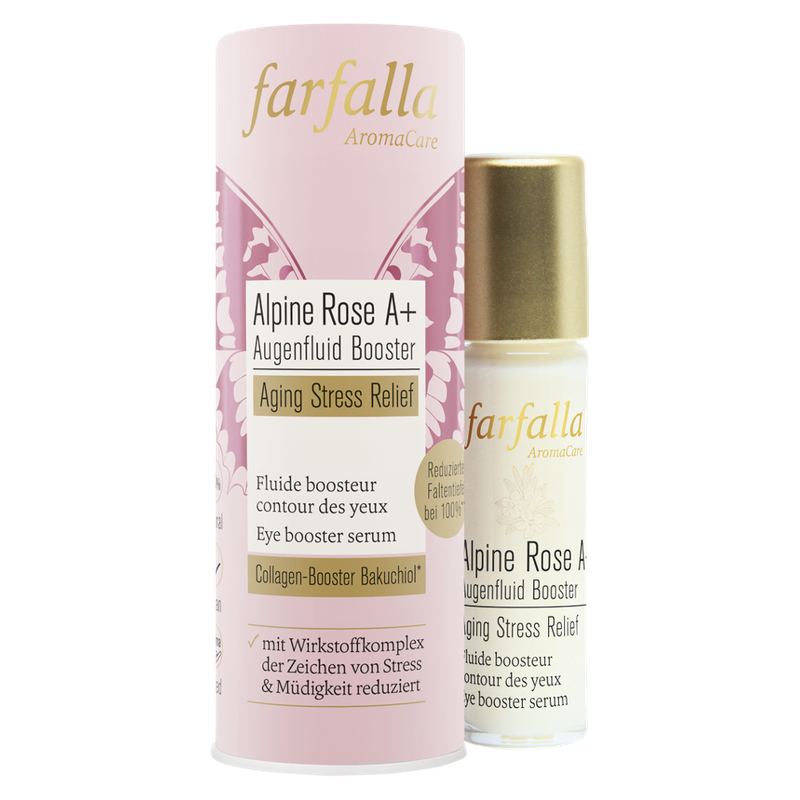 farfalla Alpine Rose A+ Augenfluid Booster, Aging Stress Relief, 10ml - Produktbild