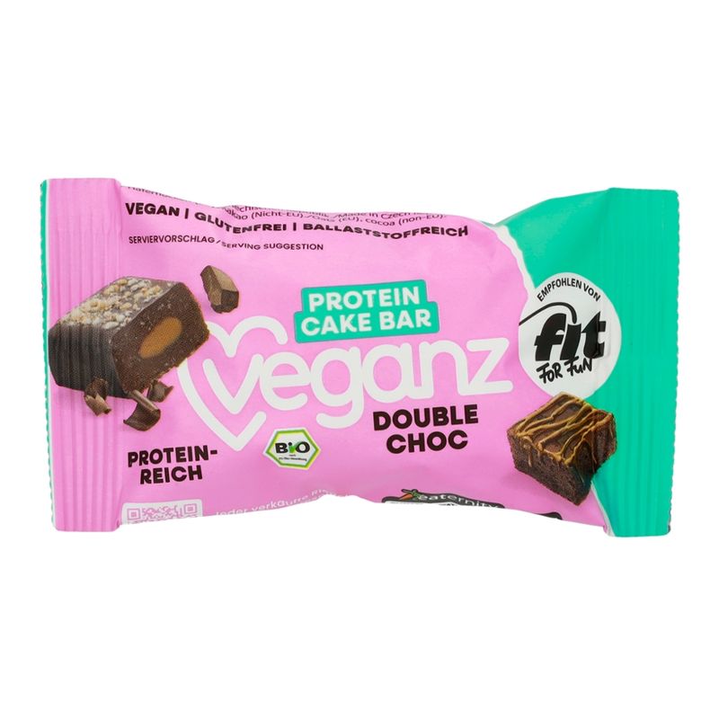 Veganz BIO Veganz Protein Cake Bar Double Choc 45g - Produktbild