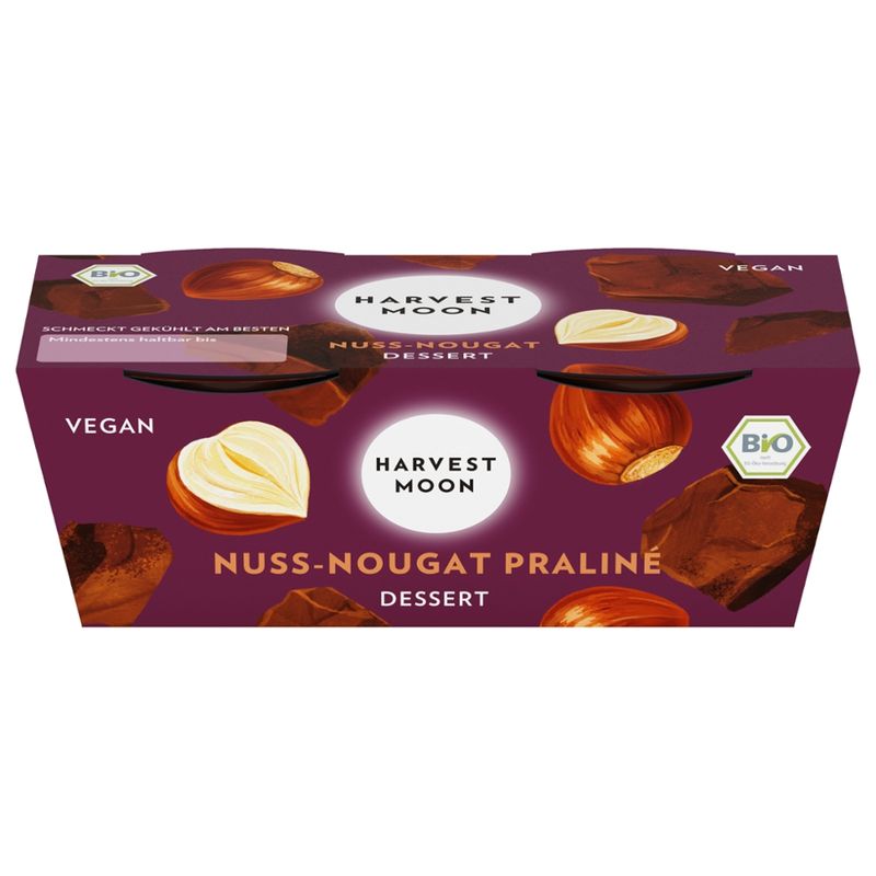 Harvest Moon Nuss-Nougat Praliné Dessert 2x80g - Produktbild