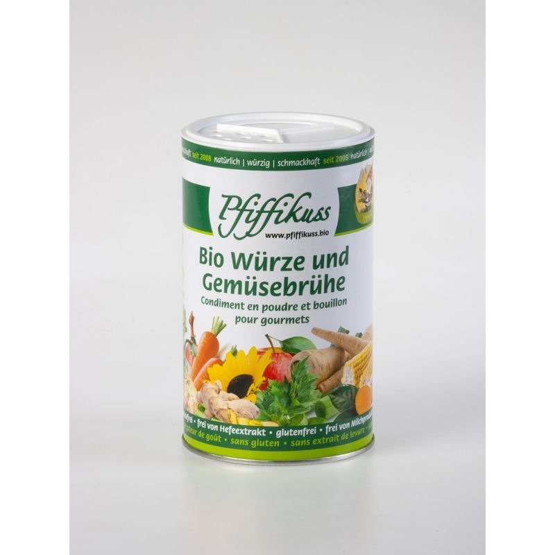 Pfiffikuss Gutes von der Reichenau Bio Würze und Gemüsebrühe 250g Dose - Produktbild