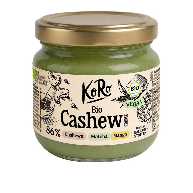 KoRo Handels GmbH Bio Cashewcreme Matcha mit Mango 200 g - Produktbild