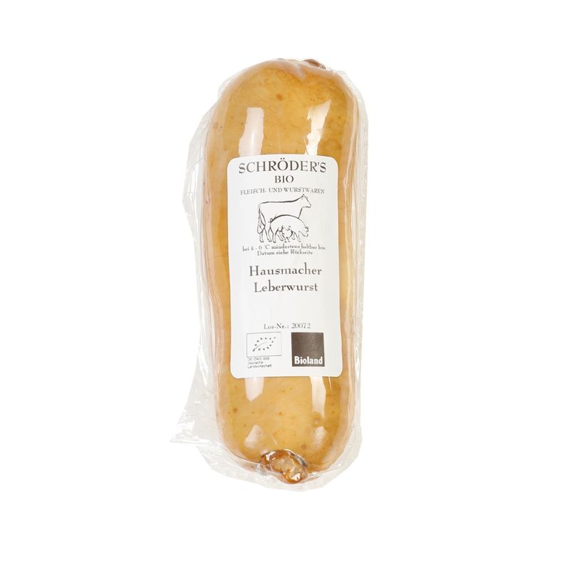 Schröder's Bio Fleisch- und Wurstwaren Hausmacher Leberwurst im Naturdarm - Produktbild