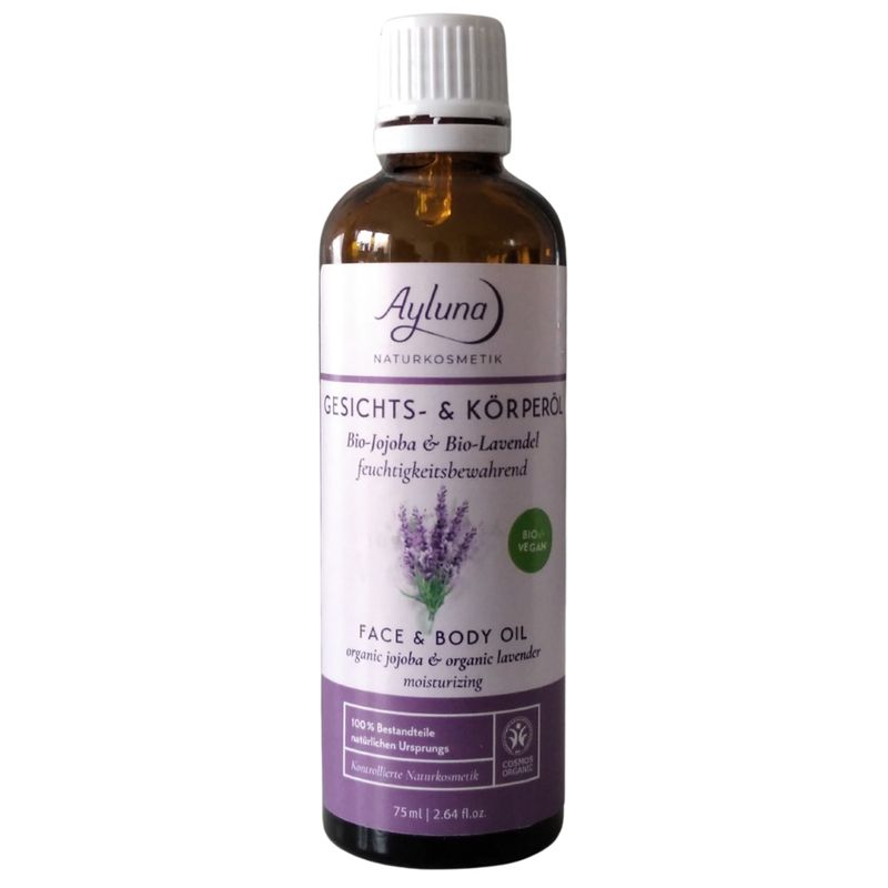 Ayluna Gesichts- & Körperöl Bio-Jojoba & Bio-Lavendel feuchtigkeitsbewahrend - Produktbild