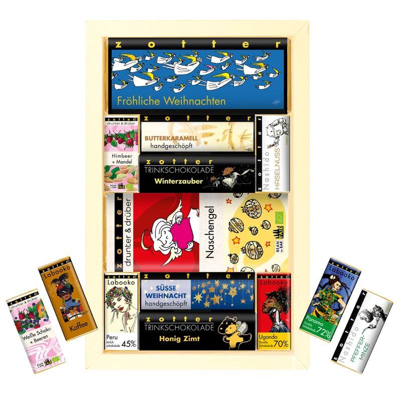 Zotter Schokolade Zotter-Mix Fröhliche Weihnachten - Produktbild