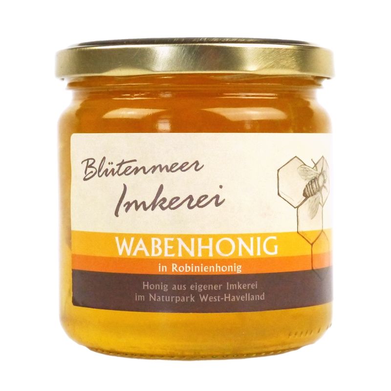 Blütenmeer Imkerei Bioland Honigwabe in Robinienhonig aus der Blütenmeer Imkerei - Produktbild