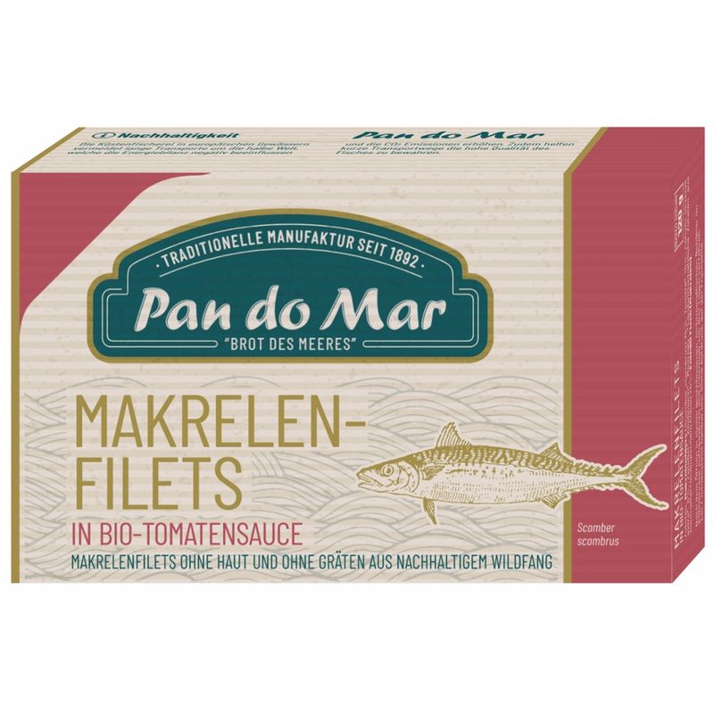 Pan do Mar Makrelenfilets in Bio-Tomatensauce - Produktbild