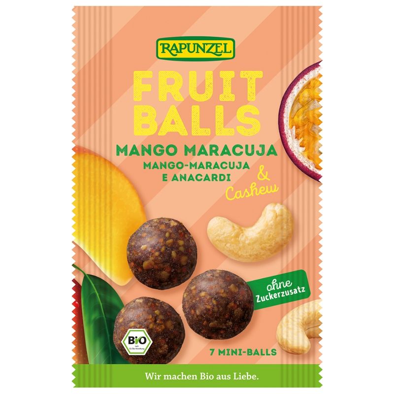 Rapunzel Fruit-Balls Mango-Maracuja & Cashew - Produktbild