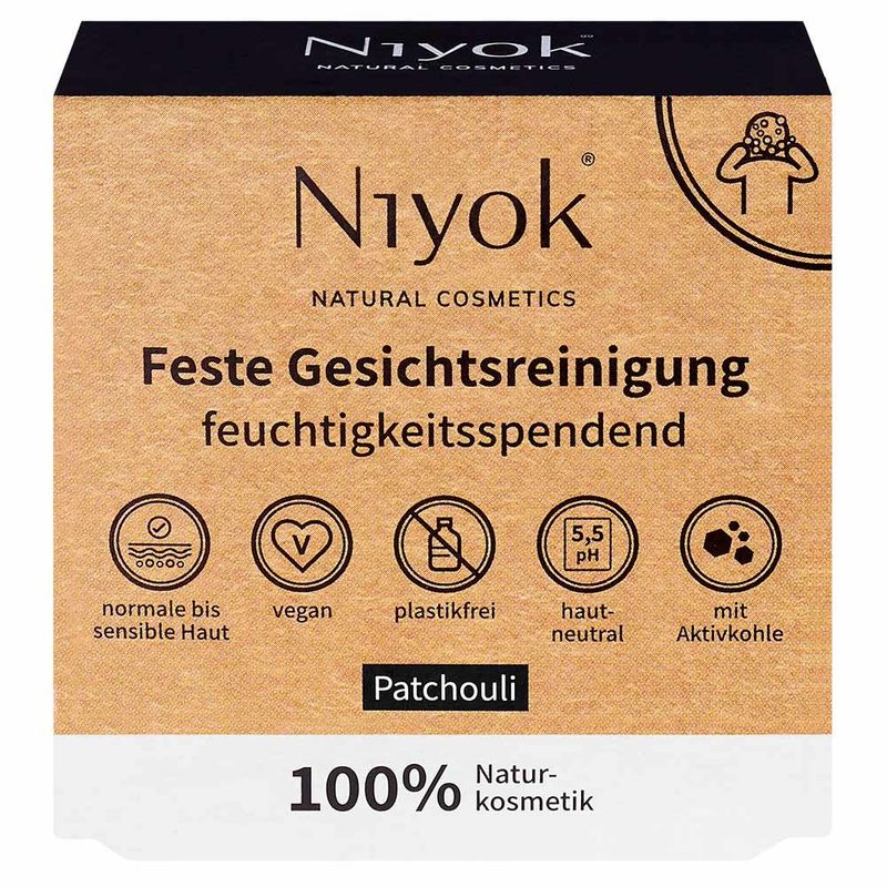 Niyok Feste Gesichtsreinigung Patchouli - Produktbild