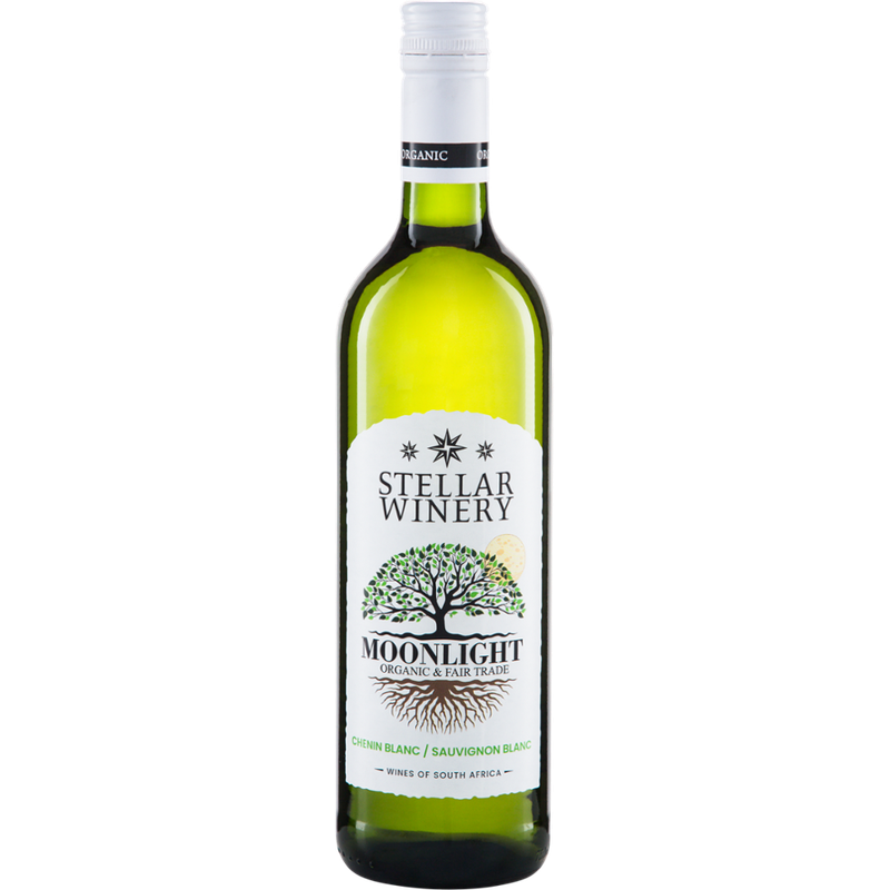Riegel Erzeugermarken MOONLIGHT Chenin Blanc-Sauvignon Blanc W.O. Western Cape  Stellar Organics - Produktbild