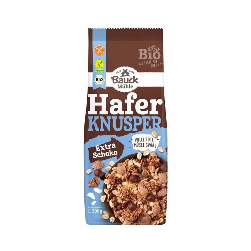 Bauck Mühle Hafer Knusper Müsli Schoko Bio gf - Produktbild