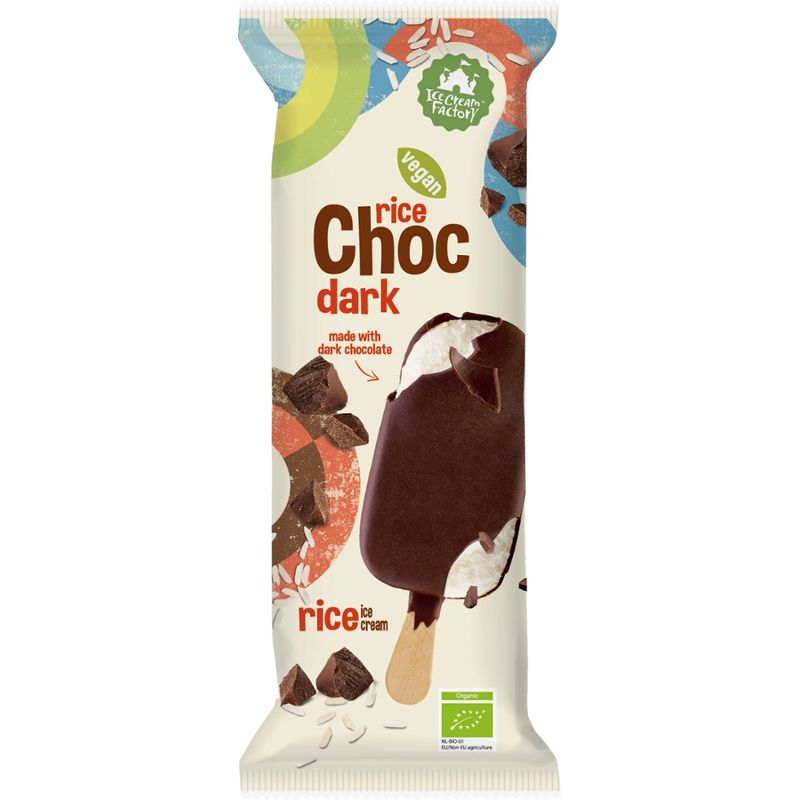 Ice Cream Factory Rice ice dark choc - Produktbild