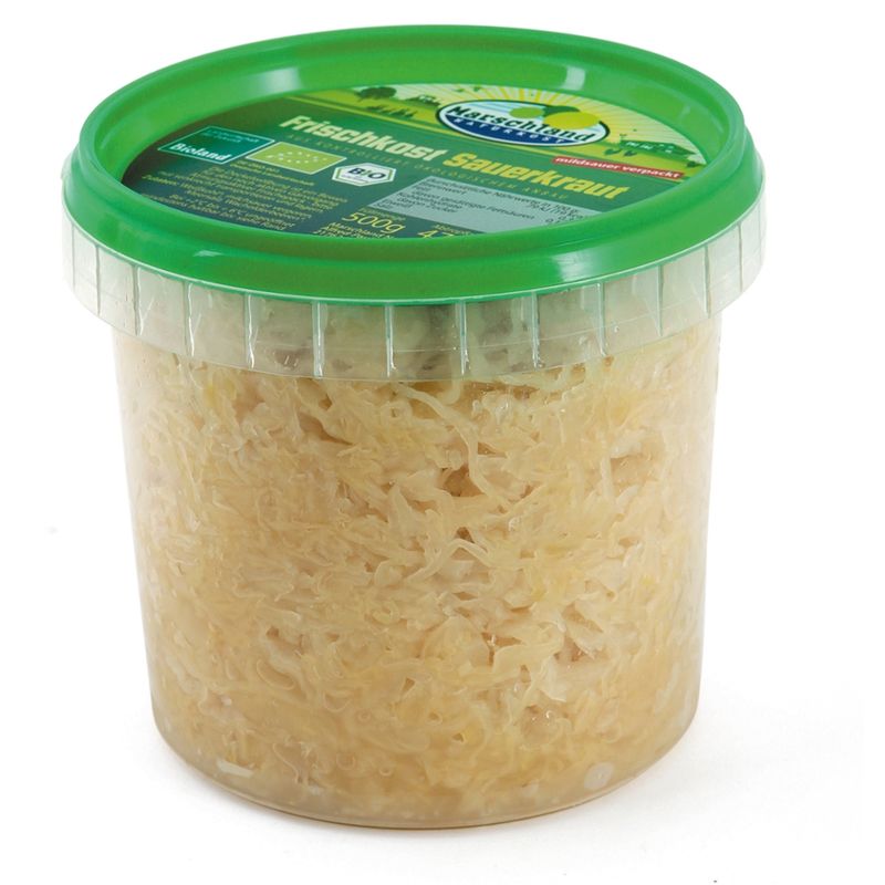 Marschland  Bioland Bio-Frischsauerkraut 500g Becher MARSCHLAND - Produktbild