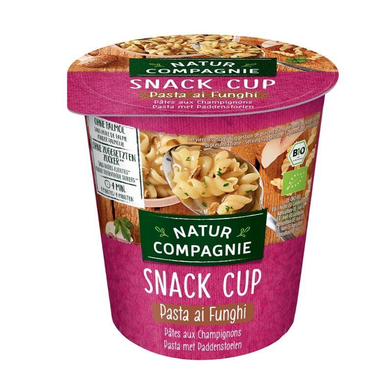 Natur Compagnie Snack Cup Pasta ai Funghi - Produktbild